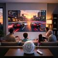 U6 Android 14 Smart Projector H723 with 2x Wireless Game Controller