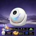 U6 Android 14 Smart Projector H723 with 2x Wireless Game Controller