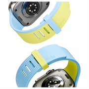 Apple Watch 44/45/46/49mm UNIQ Revix IV Reversible Magnetic Strap - Lime Green / Blue