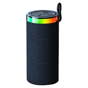 USAMS YX018 Portable Bluetooth 5.4 Speaker - RGB Lights, 10W Sound - Black