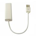USB 2.0 to RJ45 Ethernet Adapter Cable - White
