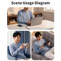 USB-C 3.2 Cable with Foldable Stand - 20Gbps, 4K 60Hz, 2m - Black