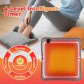USB Electric Foot Warmer with 4 Heat Levels, Timer - Grey