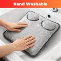 USB Electric Foot Warmer with 4 Heat Levels, Timer - Grey