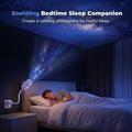 USB Galaxy Projector Night Light - 13 Star Discs, 360 Flexible Gooseneck Design - White