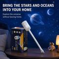 USB Galaxy Projector Night Light - 13 Star Discs, 360 Flexible Gooseneck Design - White
