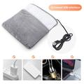 USB Heated Foot Pad with Constant Temperature - Grey