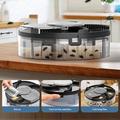 USB Rechargeable Automatic Rotating Fly Trap for Indoor Use - Black