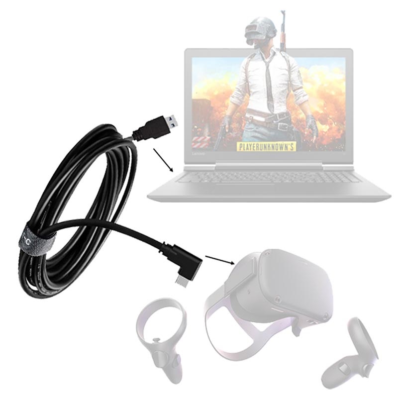 High Speed USB TypeC PC VR Link Cable Oculus Quest, Quest 2 5m