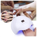 UV Nail Lamp Dryer with 15 LED Lights - 8W - White