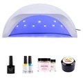UV Nail Lamp Dryer with 15 LED Lights - 8W - White