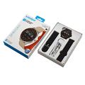 UWIER HR17 Active Smartwatch with Two Strap, LED Flashlight - Black