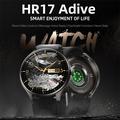 UWIER HR17 Active Smartwatch with Two Strap, LED Flashlight - Black