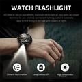 UWIER HR17 Active Smartwatch with Two Strap, LED Flashlight - Black
