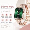 UWIER NovaMini Women Smartwatch with Rhinestone Bezel - Gold