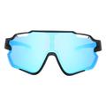 UY066 Polarized Sports Sunglasses for Cycling, Running, Hiking - Black / Blue