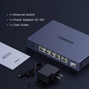 Ugreen 35048EU Ethernet Switch - 5x 2.5GbE, 1x 10Gb SFP+ - Grey