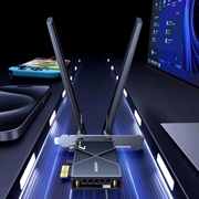 Ugreen BE6500 Network Card - Wi-Fi 7/Bluetooth 5.4, 6dBi Antennas - Black