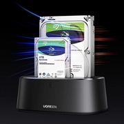 Ugreen CM198 HDD/SSD Docking Station for SATA 2.5"/3.5" HDDs and SSDs - Black