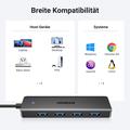 Ugreen High-Speed 4-Port USB 3.0 Hub - 15cm, 5Gbps - Black
