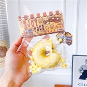Ultra-Soft TPR Squishy Toy - Cheese Donut