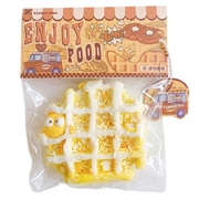 Ultra-Soft TPR Squishy Toy - Cheese Waffle