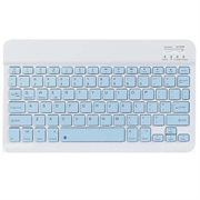 Ultra-Thin Quiet Bluetooth Keyboard for PC, Tablet, iPad, Phone, TV - Blue