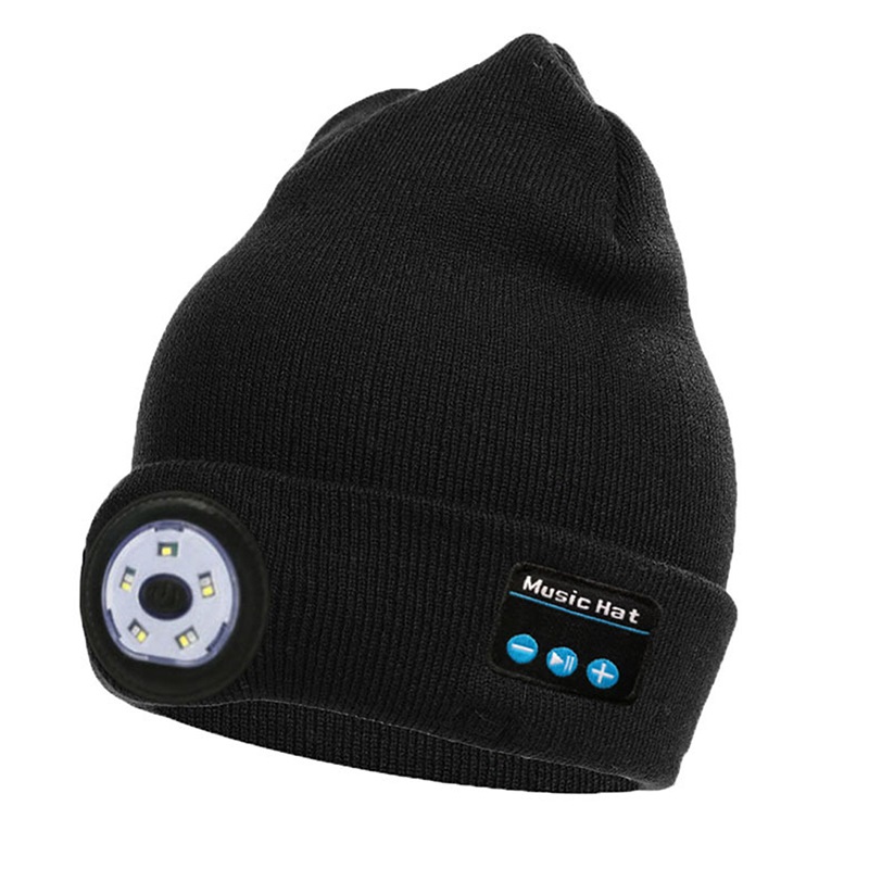 bluetooth beanie hat with light
