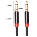 Universal 3.5mm Stereo AUX Audio Cable - 3m - Black