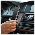 Universal Air Vent Car Holder - Qi Wireless Charger - Black