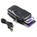 Universal Dual-Compartment Waist Bag - Removable Shoulder Strap