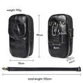 Universal Dual-Compartment Waist Bag - Removable Shoulder Strap