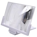 Universal Foldable Smartphone Screen Magnifier - 14" - White