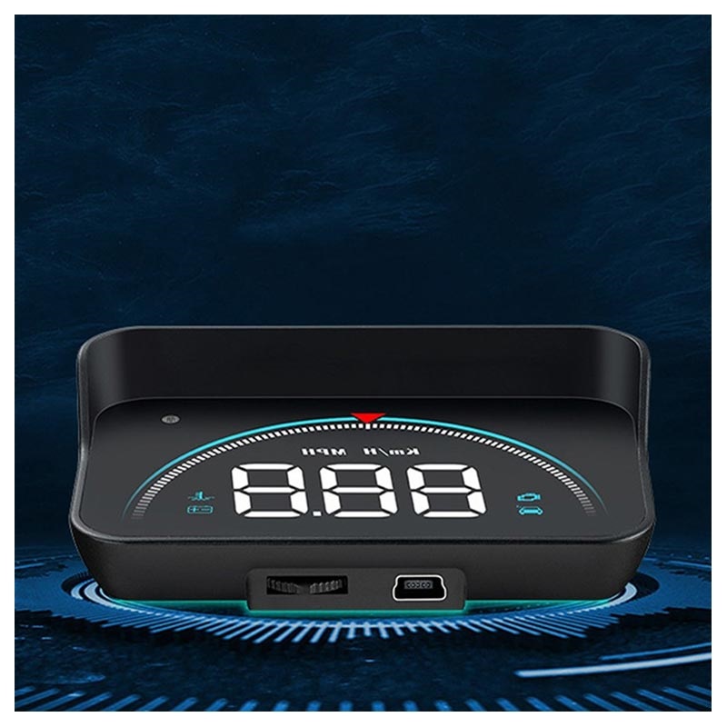 UKCOCO Monitor Auto Digital Speedometer Digital Meter Digital Gauge Head-  up Display Digital Dashboard Car Digital Voltmeter Gauge LCD Led Car  Head-up