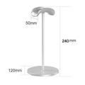 Universal Metal Headphone Stand - Silver