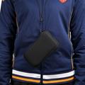 Universal Nylon Mobile Sleeve with Zipper and Lanyard - 4.7-5.4" - Black
