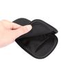 Universal Nylon Mobile Sleeve with Zipper and Lanyard - 4.7-5.4" - Black