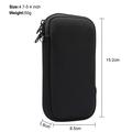Universal Nylon Mobile Sleeve with Zipper and Lanyard - 4.7-5.4" - Black