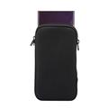 Universal Nylon Mobile Sleeve with Zipper and Lanyard - 6.7-6.9" - Black