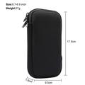 Universal Nylon Mobile Sleeve with Zipper and Lanyard - 6.7-6.9" - Black