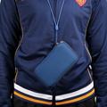 Universal Nylon Mobile Sleeve with Zipper and Lanyard - 6.7-6.9" - Blue