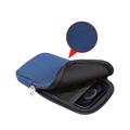 Universal Nylon Mobile Sleeve with Zipper and Lanyard - 6.7-6.9" - Blue