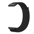 Universal Nylon Velcro Strap for Smartwatch 20mm - Black