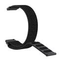 Universal Nylon Velcro Strap for Smartwatch 20mm - Black