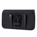 Universal Oxford Belt Clip Case with Card Holder - 5.4" - Black