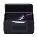 Universal Oxford Belt Clip Case with Card Holder - 5.4" - Black