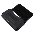 Universal Oxford Belt Clip Case with Card Holder - 6.9"-7.2" - Black