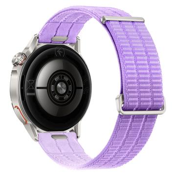 Universal Quick Release Magic Tape Nylon Watch Strap 18mm - Lavender Purple