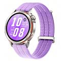 Universal Quick Release Magic Tape Nylon Watch Strap 18mm - Lavender Purple