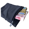 Universal Running Armband / Wrist Wallet - 4"-6" - Black